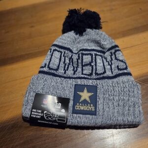 New Era Gray and Blue Dallas Cowboys Knit Beanie